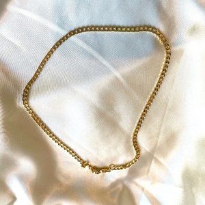 Missoma Lucy Williams Flat Curb Chain Necklace 18ct Gold Vermeil